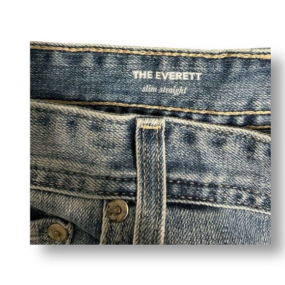 AG Adriano Goldschmied Medium Wash Blue 36R x 28.5 Everett Slim A Straight Jeans - Picture 7 of 12